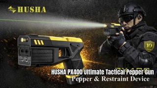 HUSHA PX400 Tactical สเปรย์พริกไทยและอุปกรณ์ยับยั้งชั่งใจ
